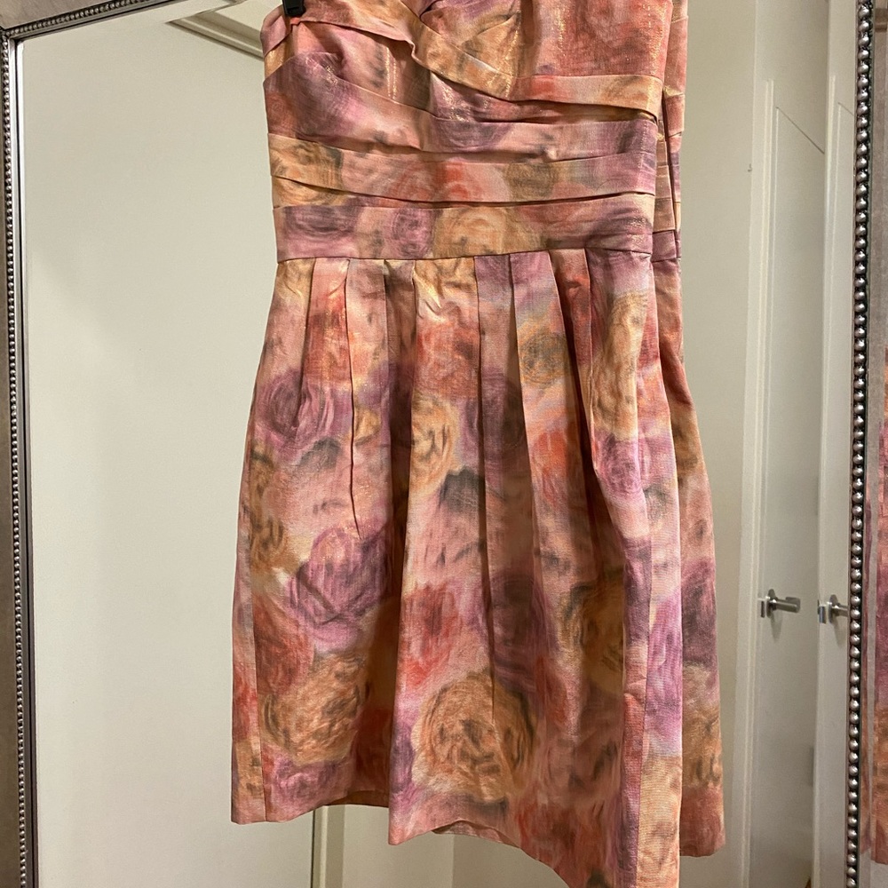 Anthropologie Sine Floral Strapless Dress - Picture 2 of 5